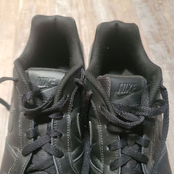 Nike Ebernon Low Mens Size 13 Black Leather AQ1775-003 - Picture 4 of 6